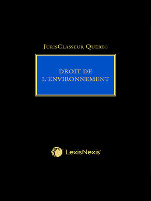 cover image of JCQ &#8212; Droit de l'environnement